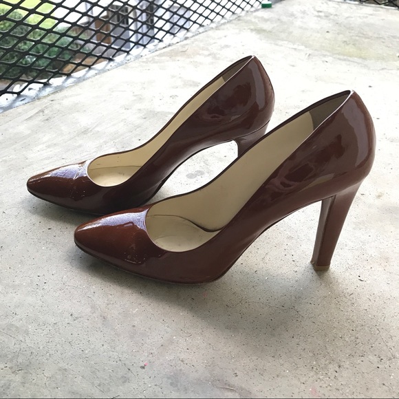 Miu Miu Brown Patent Leather Heels - Picture 3 of 7